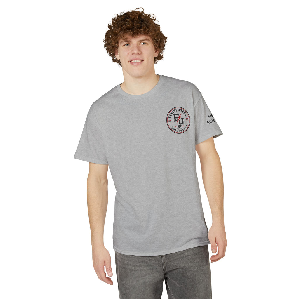 Electrical 101 T-Shirt — "Don't Touch the Shiny Parts" Retro Electrician Tee