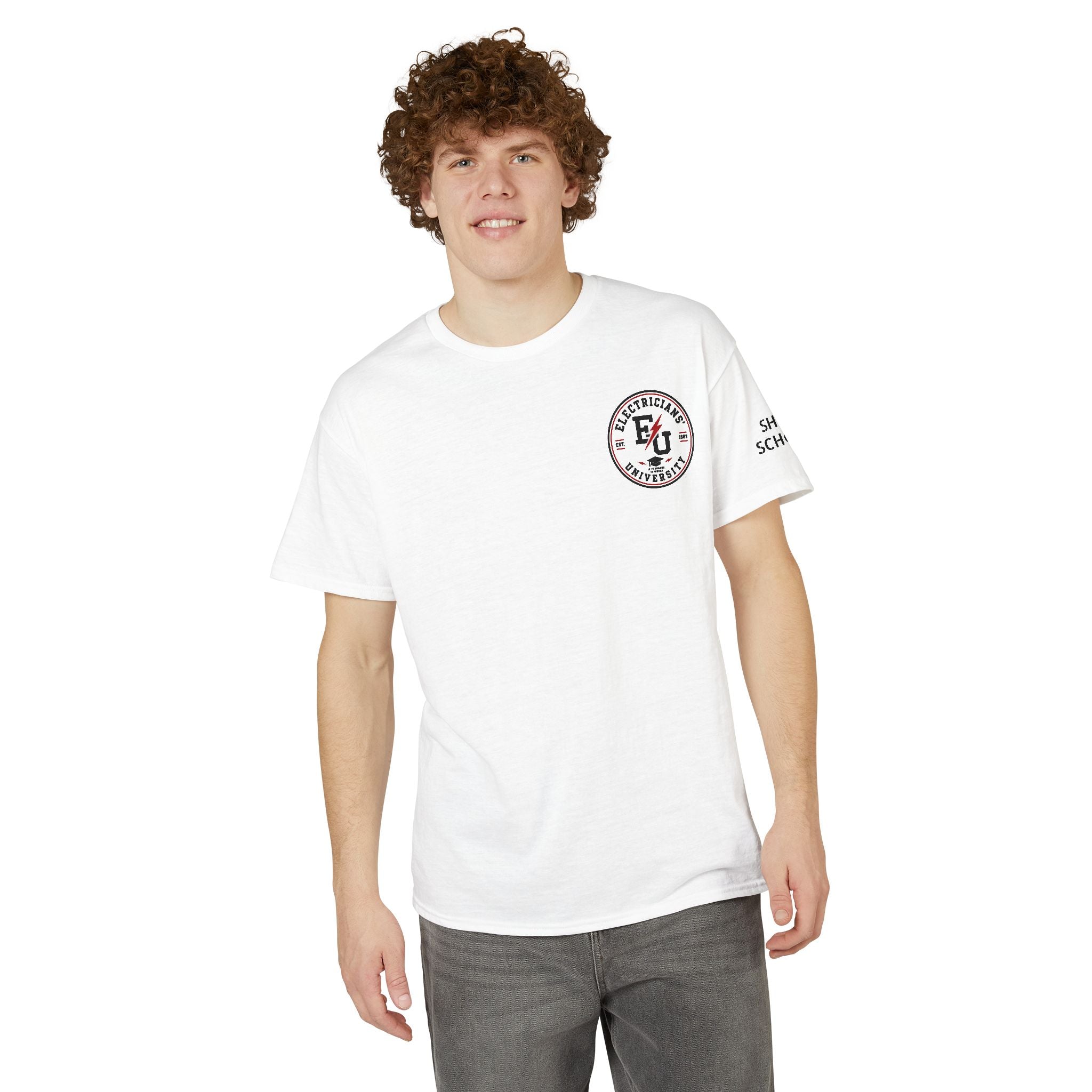 Electrical 101 T-Shirt — "Don't Touch the Shiny Parts" Retro Electrician Tee