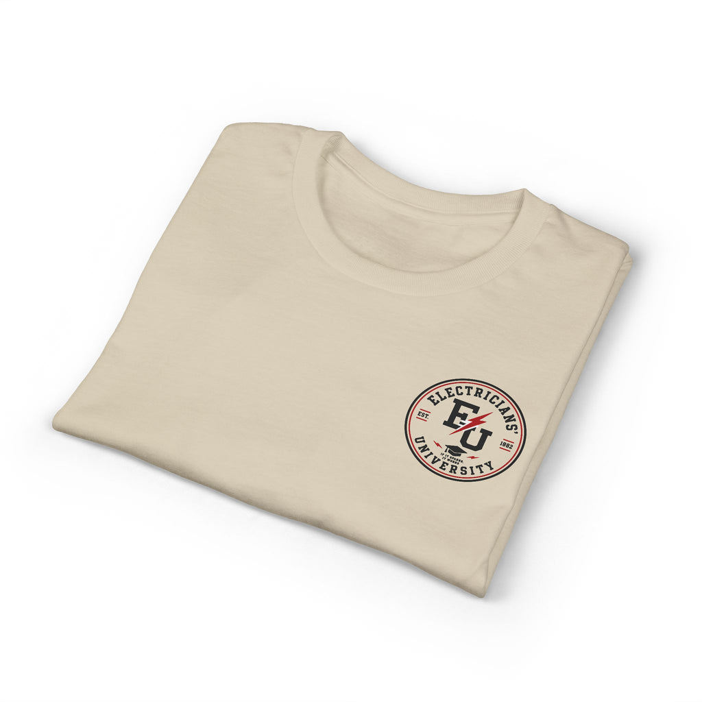 Electrical 101 T-Shirt — "Don't Touch the Shiny Parts" Retro Electrician Tee