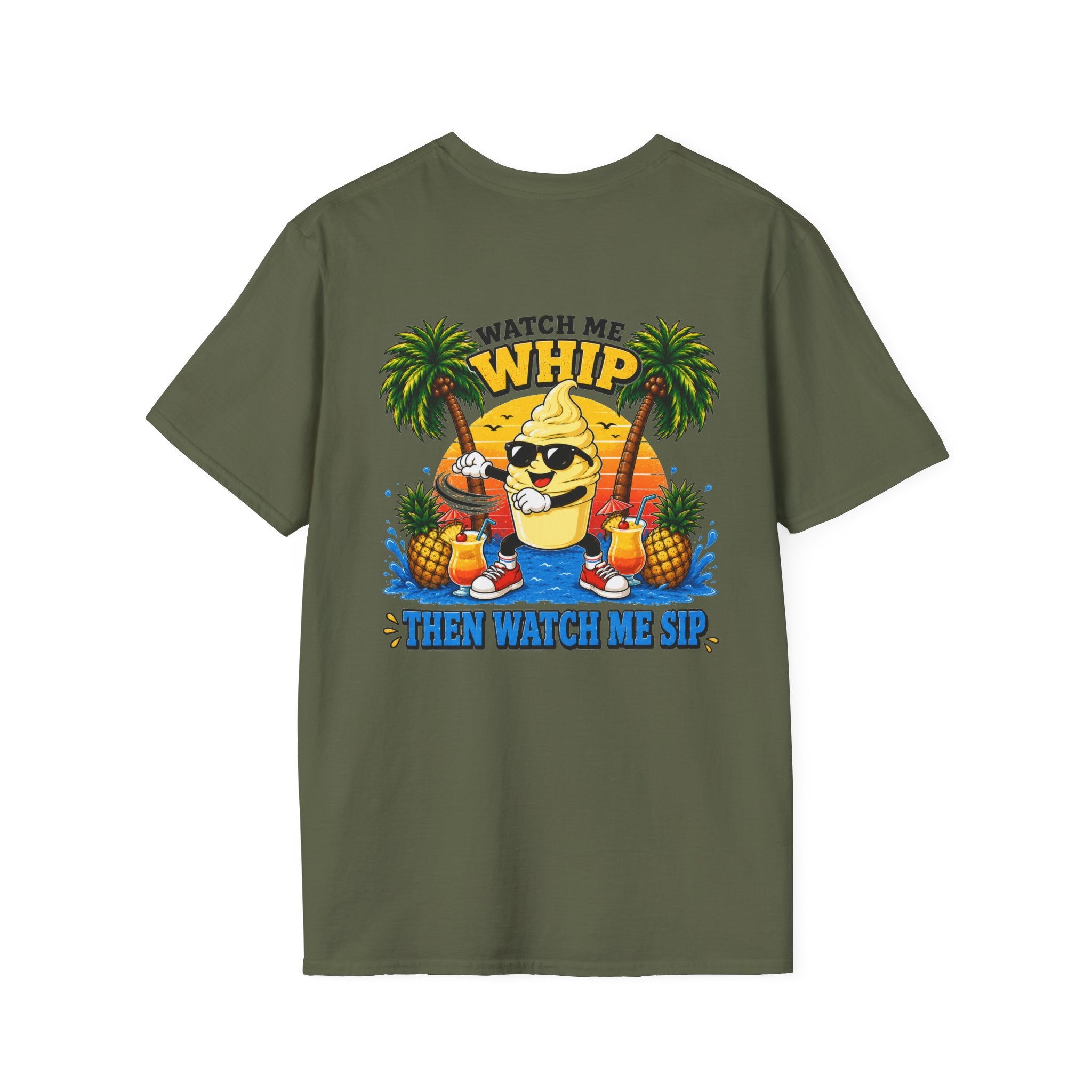 Watch Me Whip Then Watch Me Sip Disney Cruise Shirt | 2026 Family Cruise Shirt | Matching Cruise Shirts | Pineapple Vacation Tee | Cruise Squad Gift