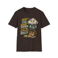 T-Shirt — "Just One Good Storm Away From Paying My Bills" Retro Graphic Tee