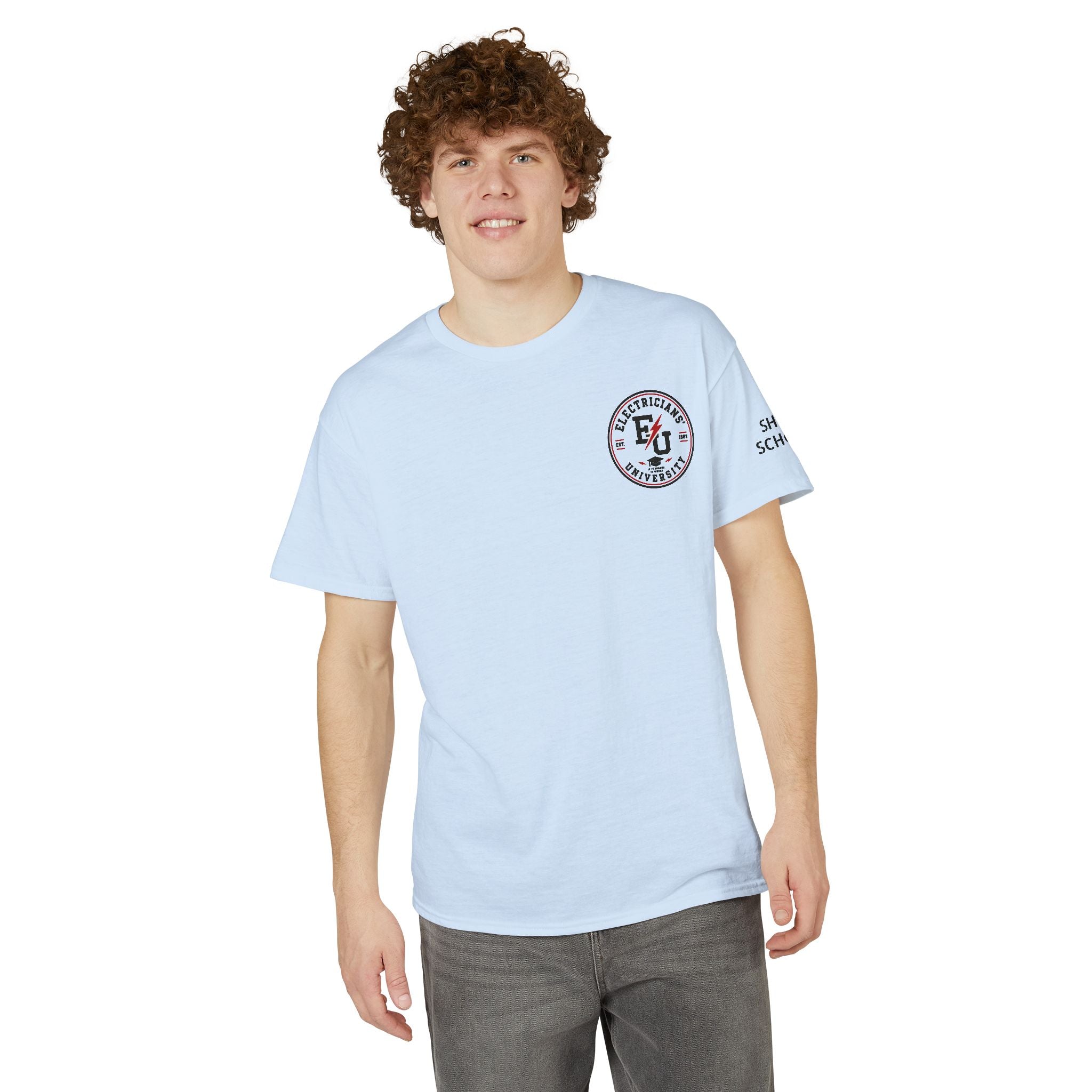 Electrical 101 T-Shirt — "Don't Touch the Shiny Parts" Retro Electrician Tee