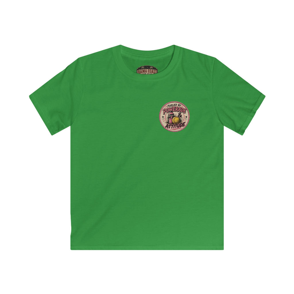 Kids T-Shirt - 'Pitches Be Crazy' Funny Softball Smile Emoji Tee