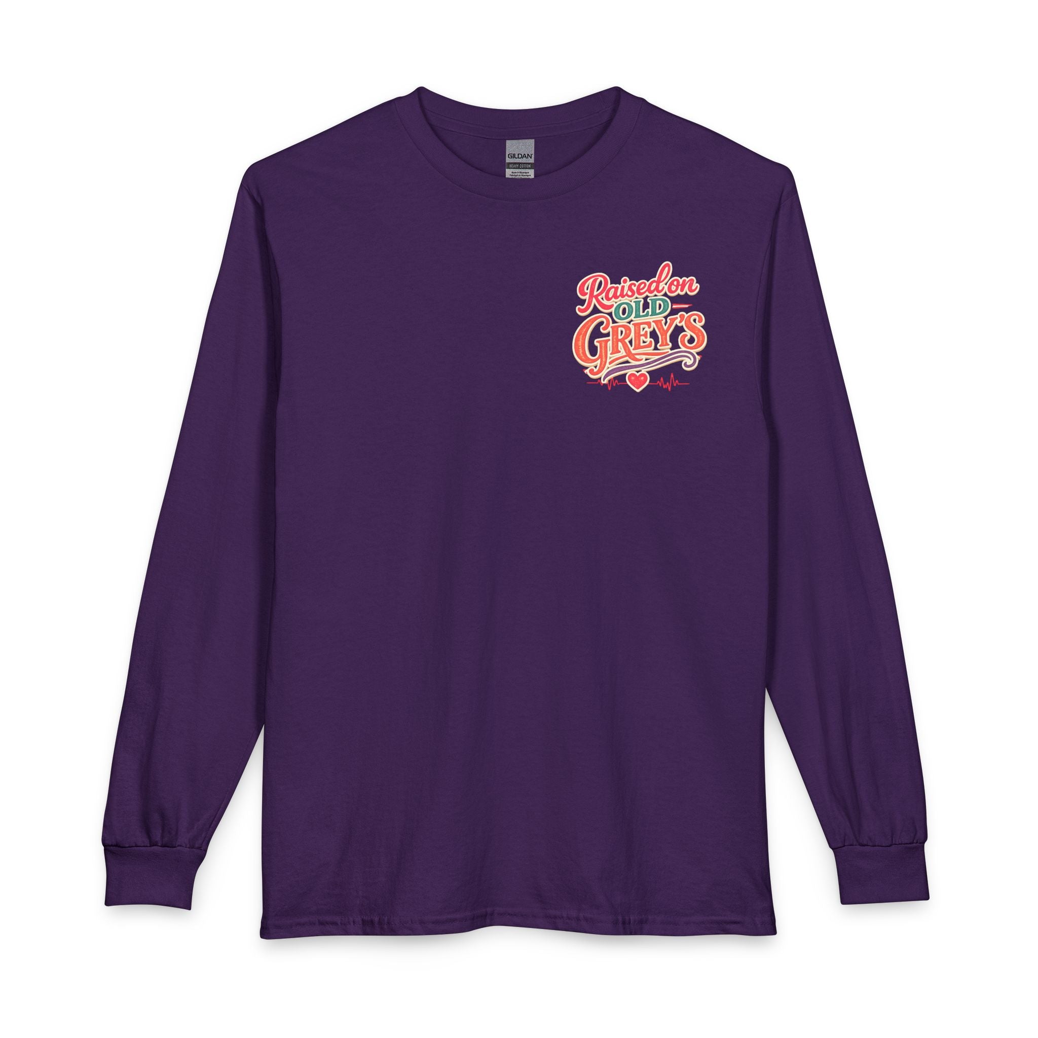 Raised on Old Grey's Shirt | Funny Grey's Anatomy Inspired Long Sleeve | Nostalgic TV Fan Gift | Seattle Grace Era Tee | Comfort Show Long Sleeve Tee