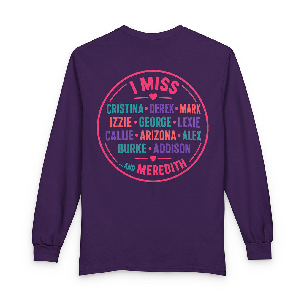 Raised on Old Grey's Shirt | Funny Grey's Anatomy Inspired Long Sleeve | Nostalgic TV Fan Gift | Seattle Grace Era Tee | Comfort Show Long Sleeve Tee