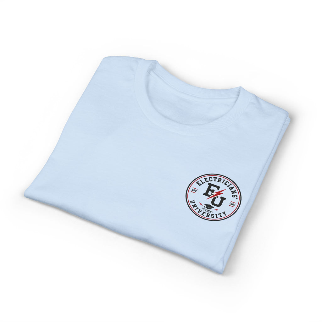 Electrical 101 T-Shirt — "Don't Touch the Shiny Parts" Retro Electrician Tee