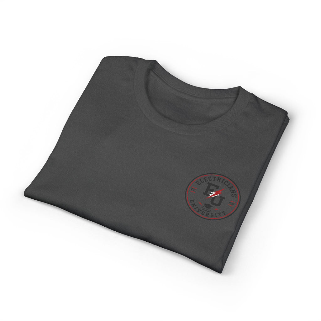 Electrical 101 T-Shirt — "Don't Touch the Shiny Parts" Retro Electrician Tee