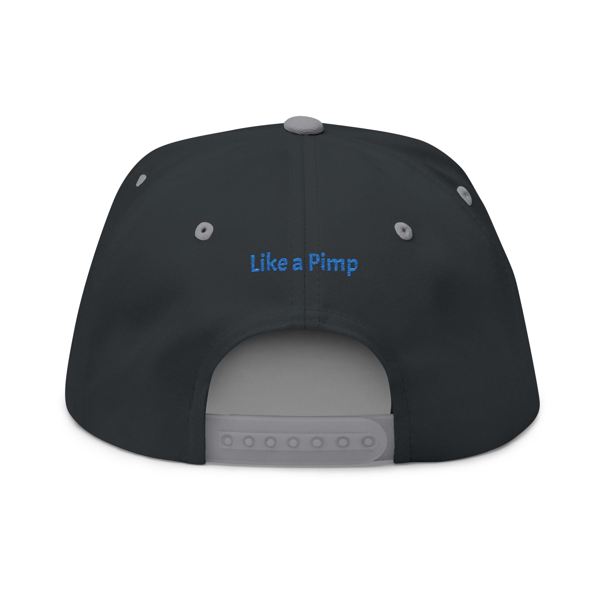 Flat Bill Cap — "Making Shit Happen" Embroidered Snapback (Like a Pimp Accent)