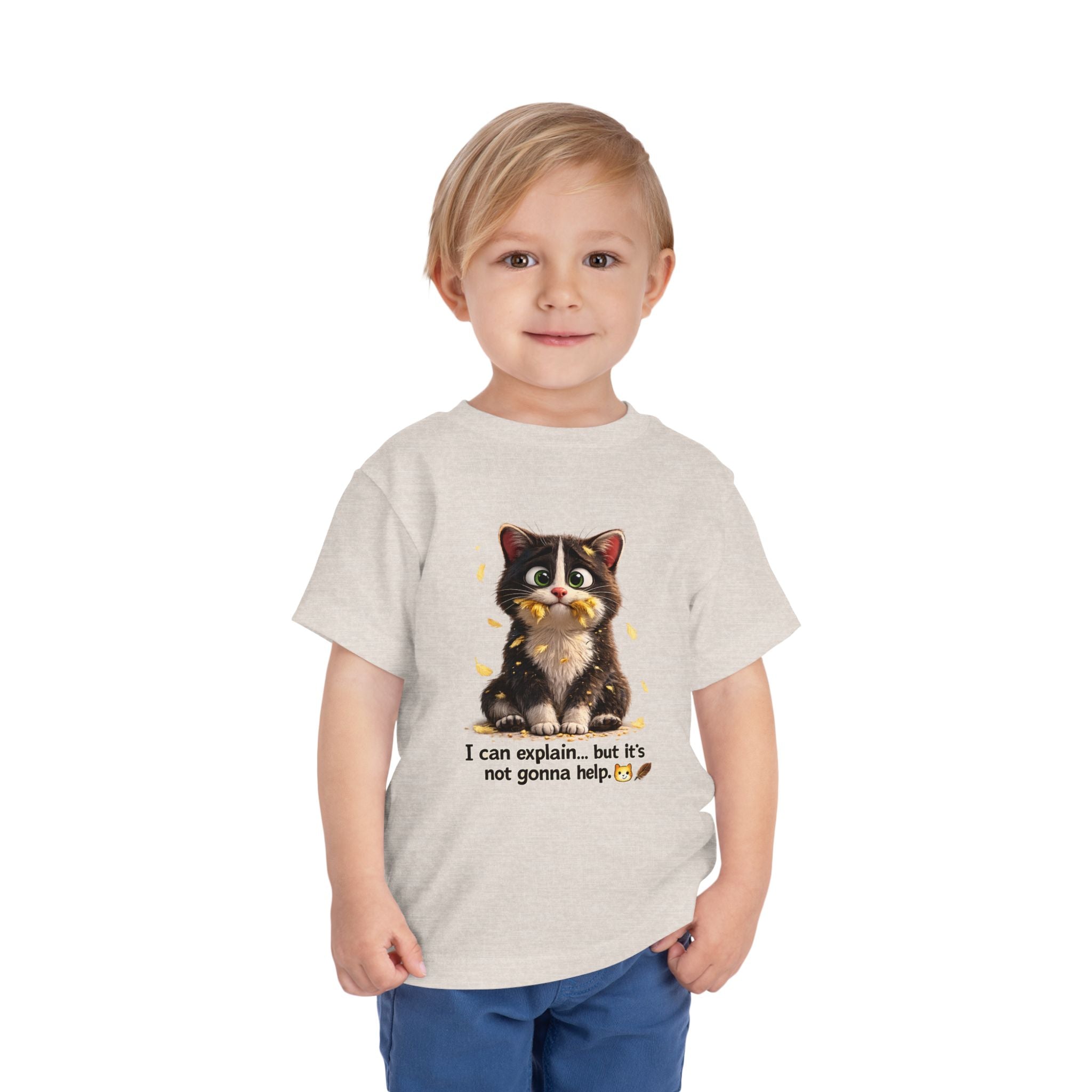 Toddler Tee — Cute Kitten Graphic “I Can Explain… but It’s Not Gonna Help”