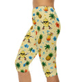 Disney Cruise-Inspired Tropical Capri Leggings | Pineapple, Tropical Drink & Island Print | Matching Family Vacation Bottoms