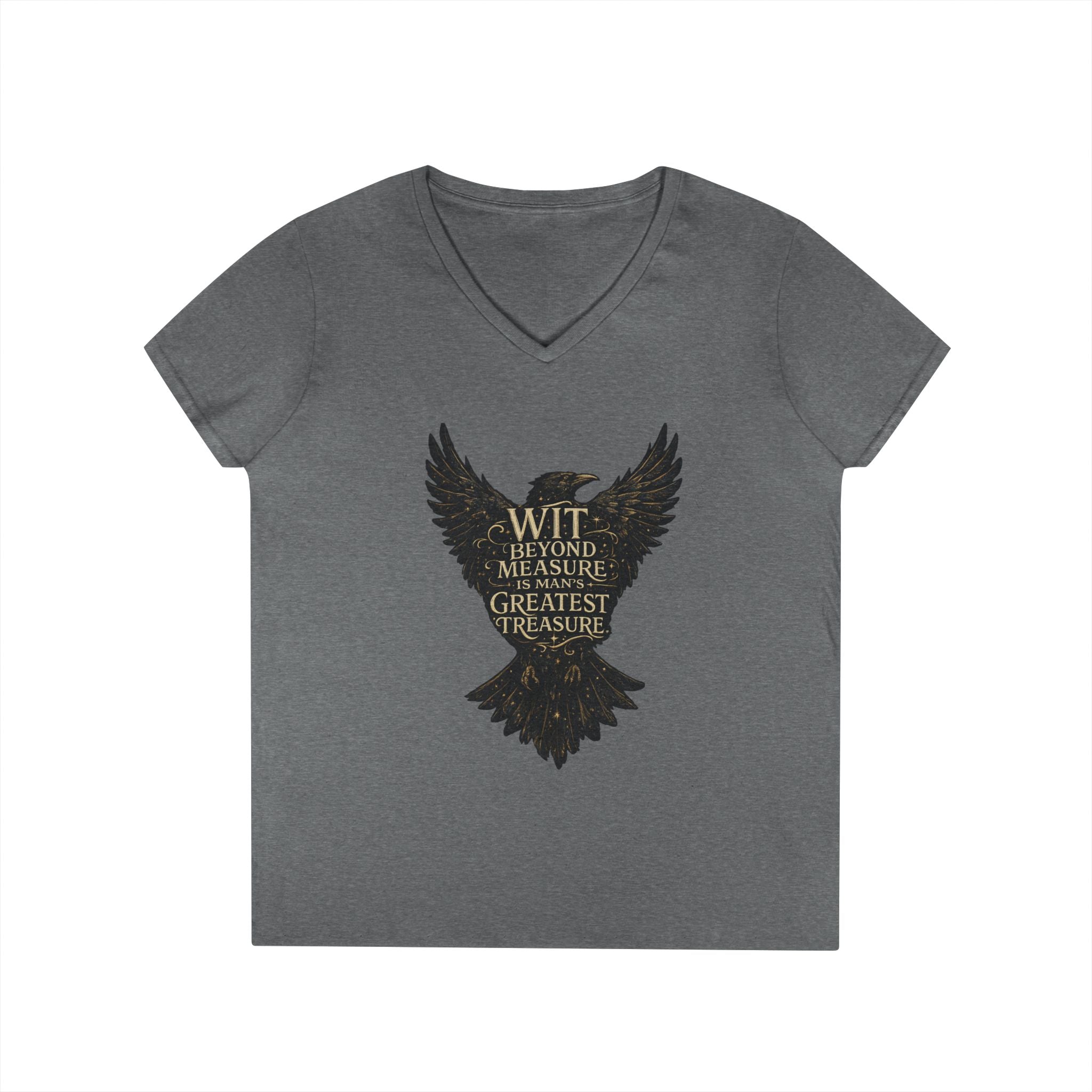 Ladies' V-Neck Witty Wizard T-Shirt