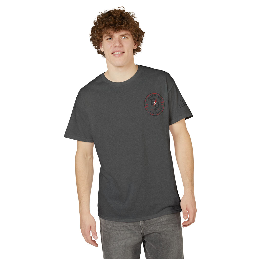Electrical 101 T-Shirt — "Don't Touch the Shiny Parts" Retro Electrician Tee