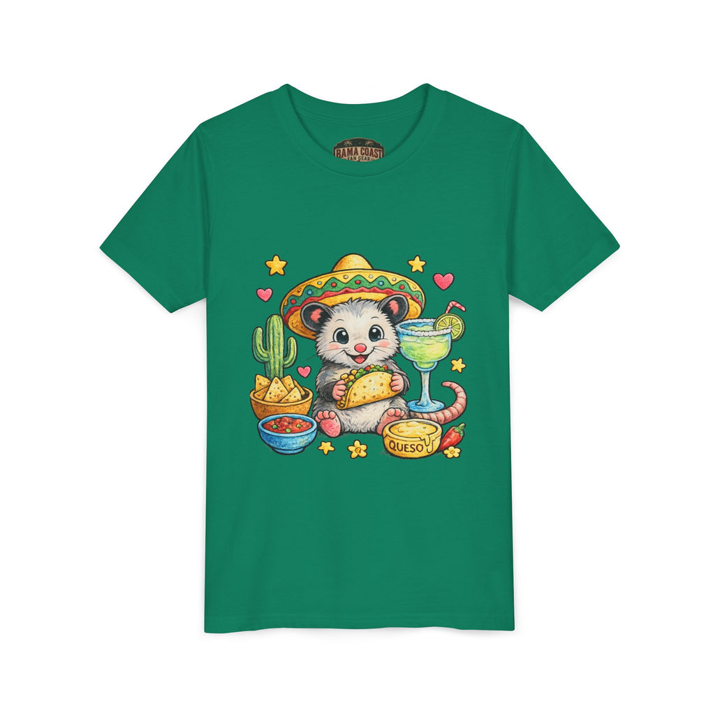Cute Fiesta Mouse with Taco, Margarita & ‘I Want Tacos’  - Kids' Tee
