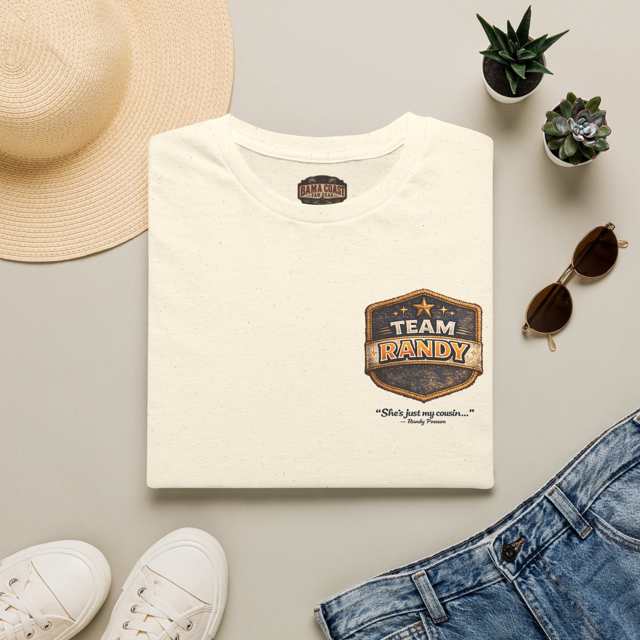 Team Randy T‑Shirt — Vintage Crest Graphic Tee