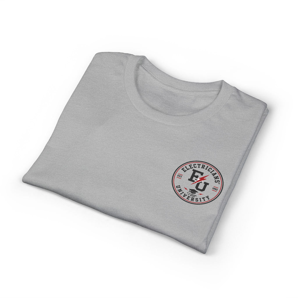Electrical 101 T-Shirt — "Don't Touch the Shiny Parts" Retro Electrician Tee