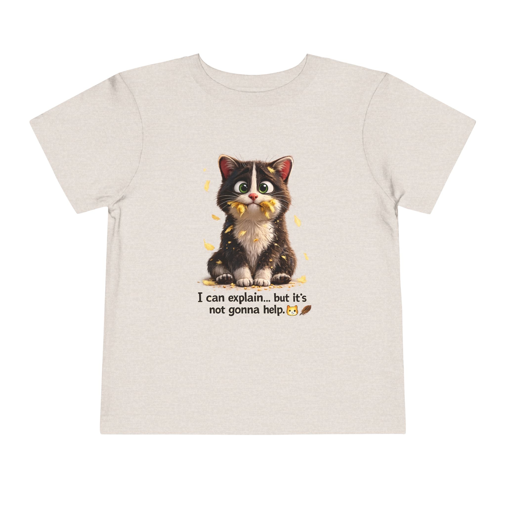 Toddler Tee — Cute Kitten Graphic “I Can Explain… but It’s Not Gonna Help”