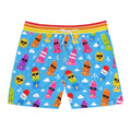 Men's Swim Shorts — Colorful Sunglasses Popsicle Pattern
