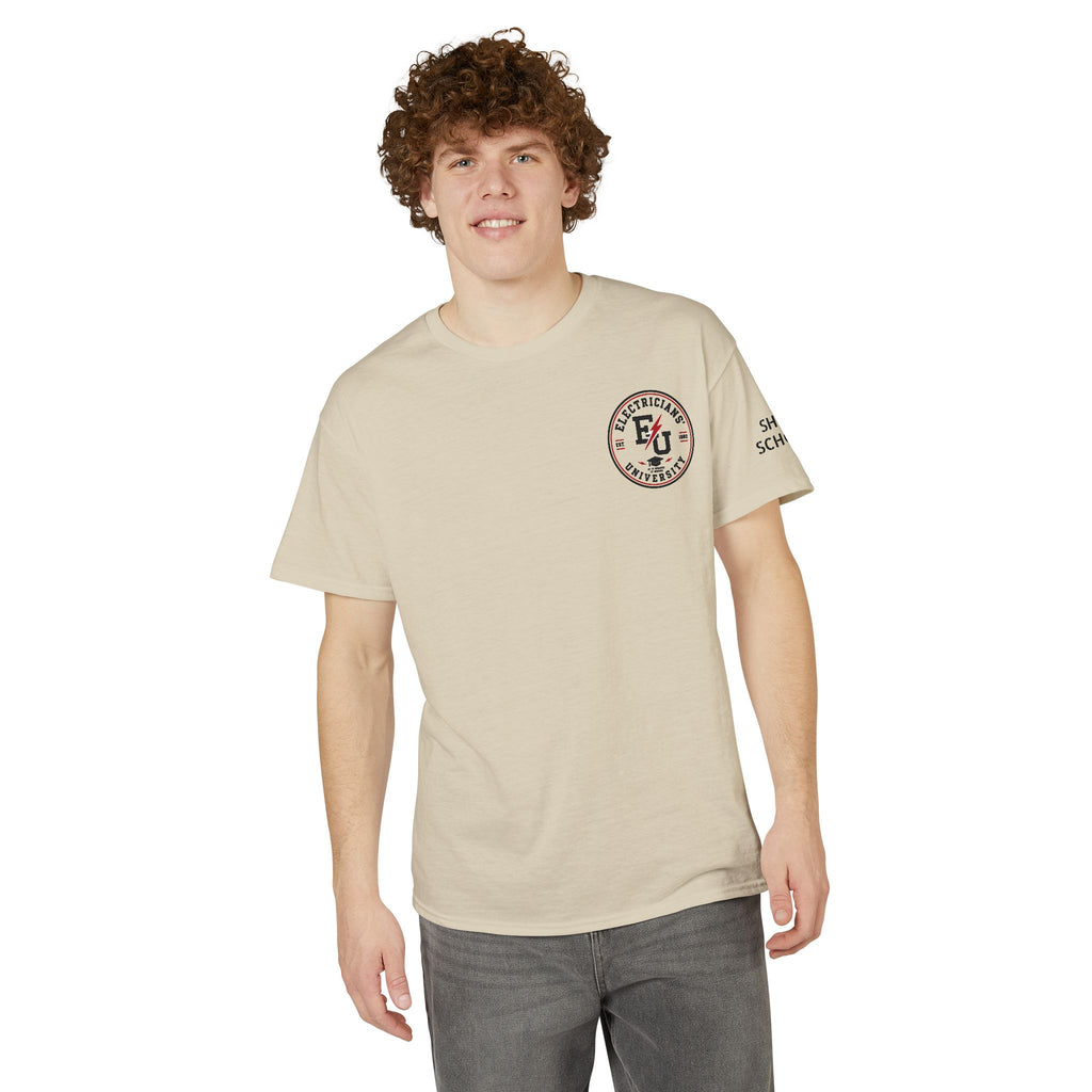 Electrical 101 T-Shirt — "Don't Touch the Shiny Parts" Retro Electrician Tee